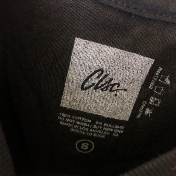 NWT CLSC Active Ride Shop Poor Sports Graphic Tee Short Sleeve Cotton Solid Logo - Picture 3 of 7